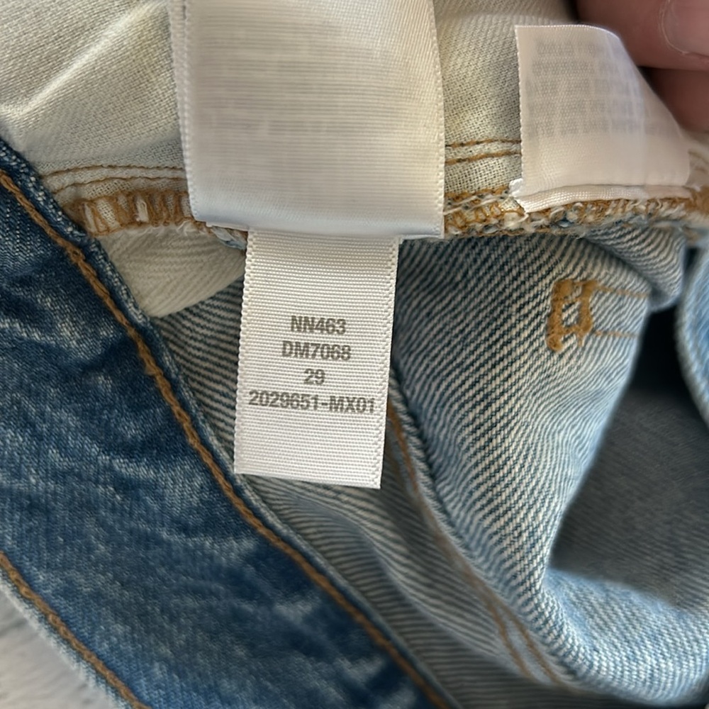 NWT Madewell Low-Slung Straight Leg‎ Jeans Sz 31 Blue - Picture 9 of 13